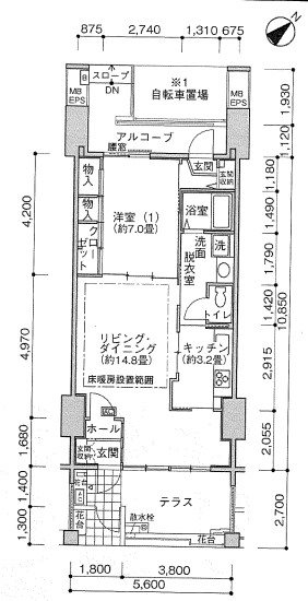 赤羽台家族寮（ヌーヴェル赤羽台） 間取り