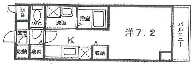 千葉砂山独身寮（パークサイド砂山） 間取り