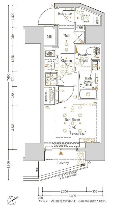 向ヶ丘遊園独身寮（Log登戸station） 間取り