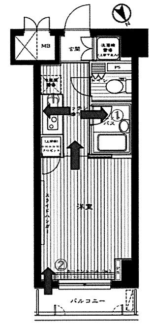 狛江独身寮（ルーブル狛江） 間取り