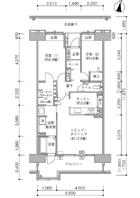 木場家族寮（ヴェッセル木場南） 間取り