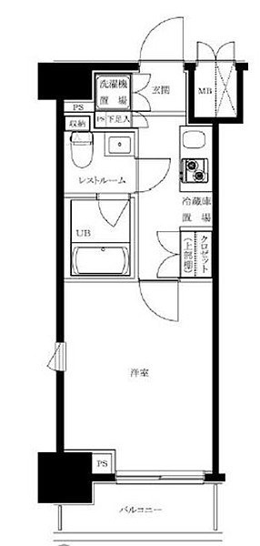 川崎西口独身寮（ルーブル川崎六番館） 間取り