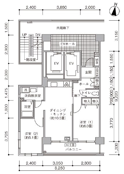 新蒲田家族寮（シャレール新蒲田） 間取り