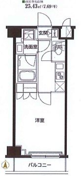 東武練馬独身寮（ルーブル東武練馬弐番館） 間取り